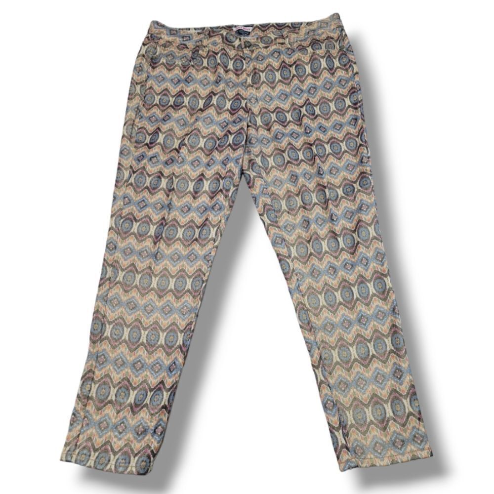 Hot Kiss Jeans Size 18 Women's Hot Kiss Skinny Lily Jeans Southwest Pattern Gold